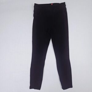 Spanx Jeanish Ankle Leggings Black Women's Sz M Stretch Pull On Comfort‎